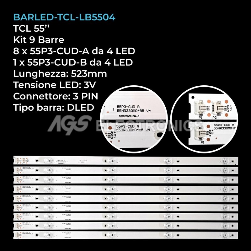 B & C SVS400A79 SVS400A73 A/B/C/D KIT BARRES LED COMPLET POUR DALLE LTA400HM23 